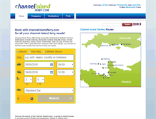 Tablet Screenshot of channelislandferry.com